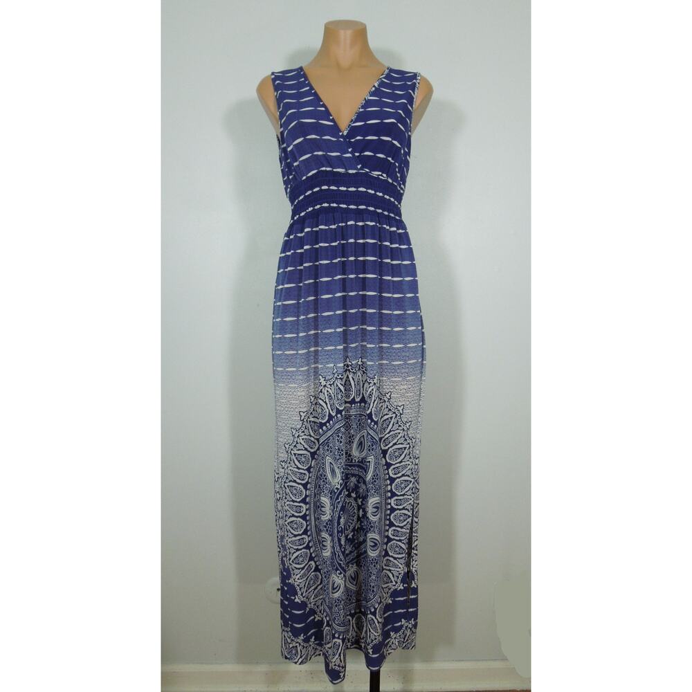MLLE GABRIELLE Summer Dress S SMALL Long Sleeveless Cross Front